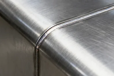 Acabamento do aço inox em superfície escovada de alta qualidade